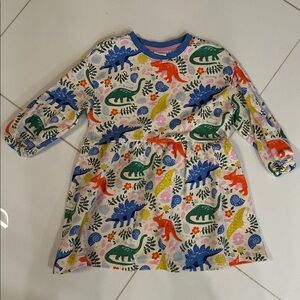 Mini Boden Multicolor Dinosaur Dress size 5-6
